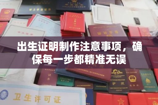 江源出生证明制作注意事项，确保每一步都精准无误