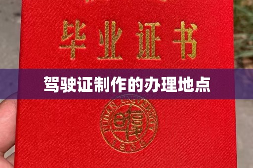 江源驾驶证制作的办理地点