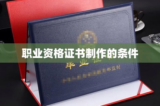 江源职业资格证书制作的条件