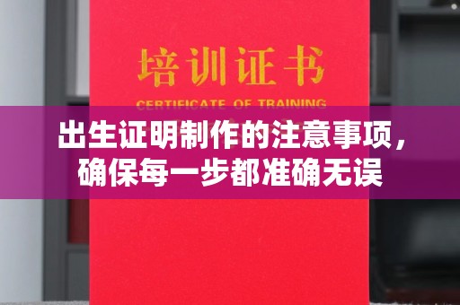 江源出生证明制作的注意事项，确保每一步都准确无误