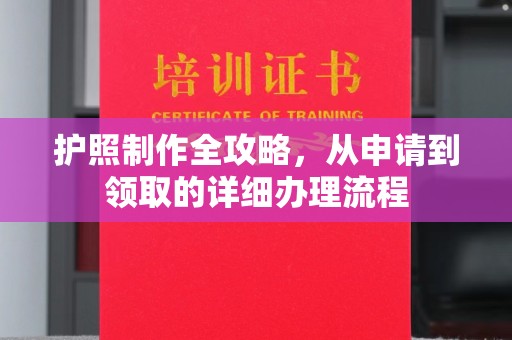 江源护照制作全攻略，从申请到领取的详细办理流程